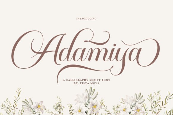 Adamiya: A Handwritten Font for Creative Makers