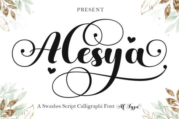 Alesya Font: Romantic Script for Handmade Brands