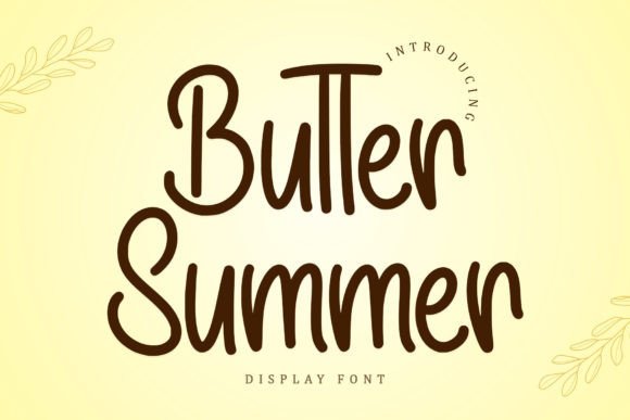 Butter Summer: A Handwritten Font for Web Design