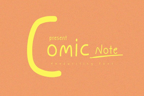 Comic Note: A Playful Font for Creative Projects