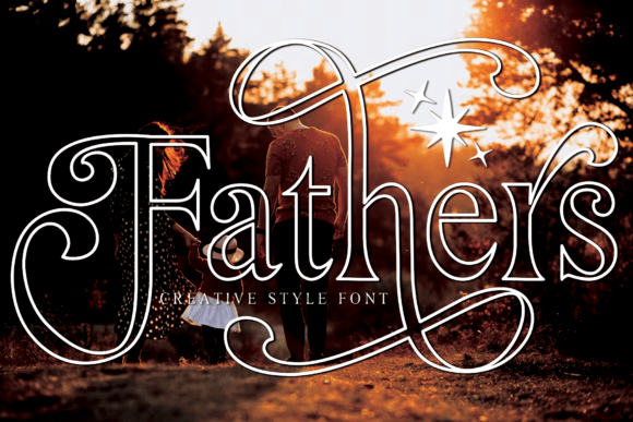 Fathers Outline: A Script Font for Elegant Design