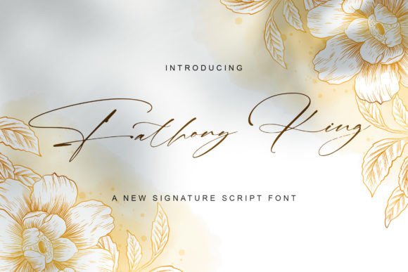 Fathony King Font: Elegant Script for Creative Projects