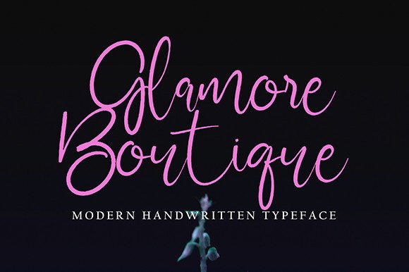 Glamore Boutique Font for Web Design