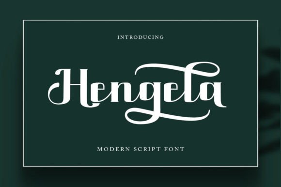 Hengela: A Modern Handwritten Font for Your Brand