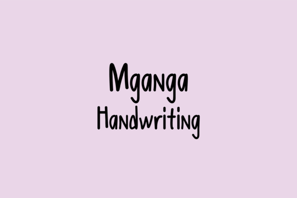 Mganga: A Handwritten Font for Creative Makers