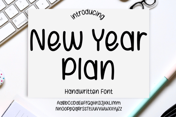 New Year Plan Font: Elegant Script for Editorial Design