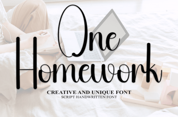 One Homework: A Sweet Handwritten Font