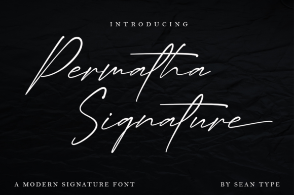Permatha Signature: A Refined Script Font