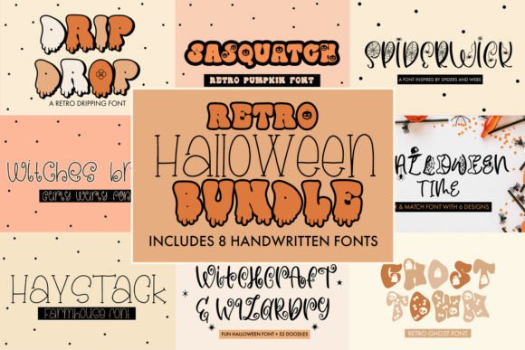 Retro Halloween Fonts for Spooky Design