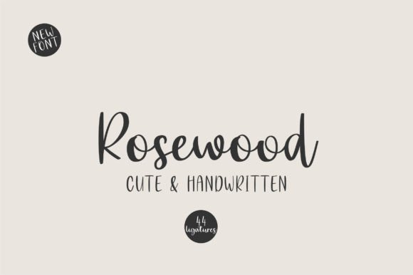 Rosewood: A Handwritten Font for Web Design