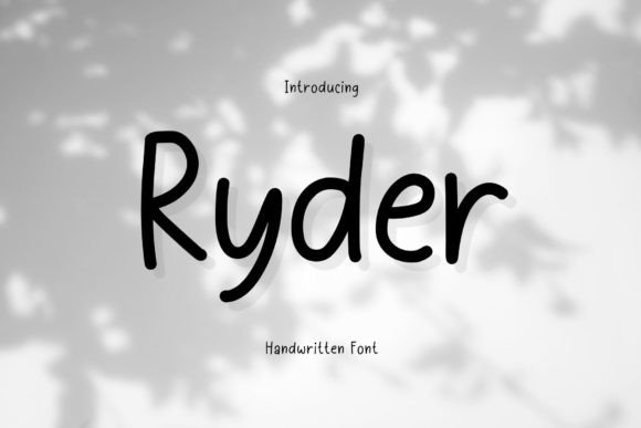 Ryder: A Handwritten Font for Creative Projects