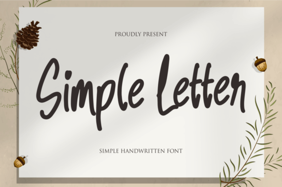 Simple Letter: A Handwritten Font for Everyday Design