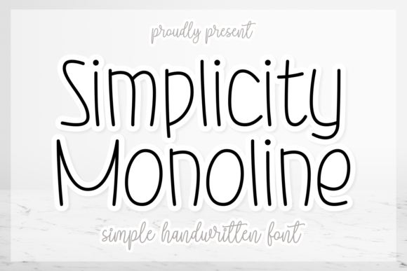Simplicity Monoline: A Friendly Handwritten Font for Branding