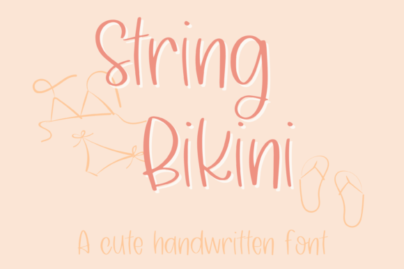 String Bikini Font for Creative Marketing